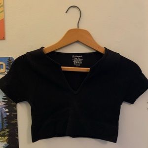 ReVamped Black Workout Crop Top